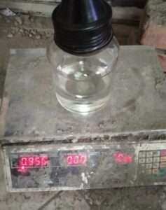 Specific gravity of cement test
