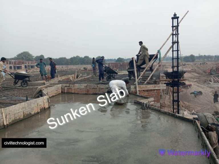 Sunken Slab Uses, Purpose, Advantages, And Disadvantages