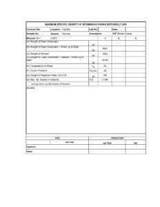 AASHTO T 209 Maximum Specific Gravity of Asphalt Calculation Sheet