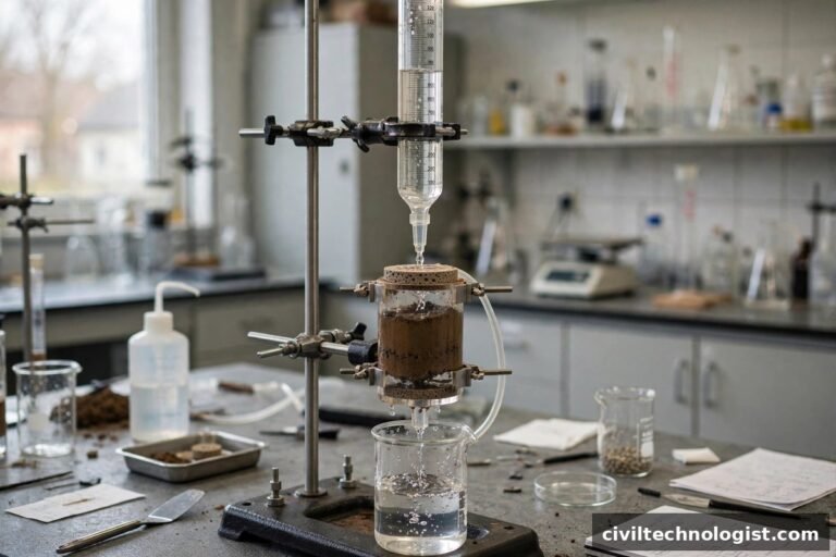 Falling Head Permeability Test of Soil: Procedure, Formula & Worked Example