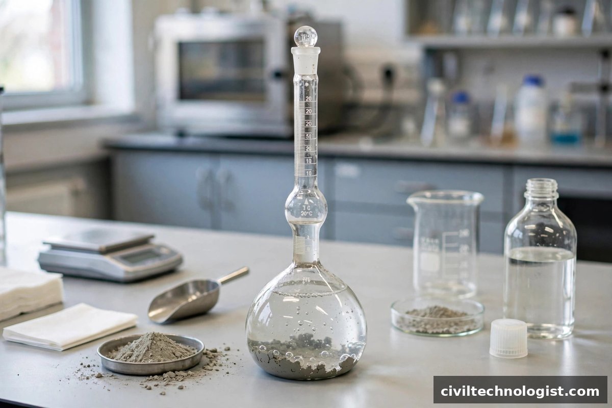 Specific Gravity of Cement Test (Le Chatelier Flask Method)