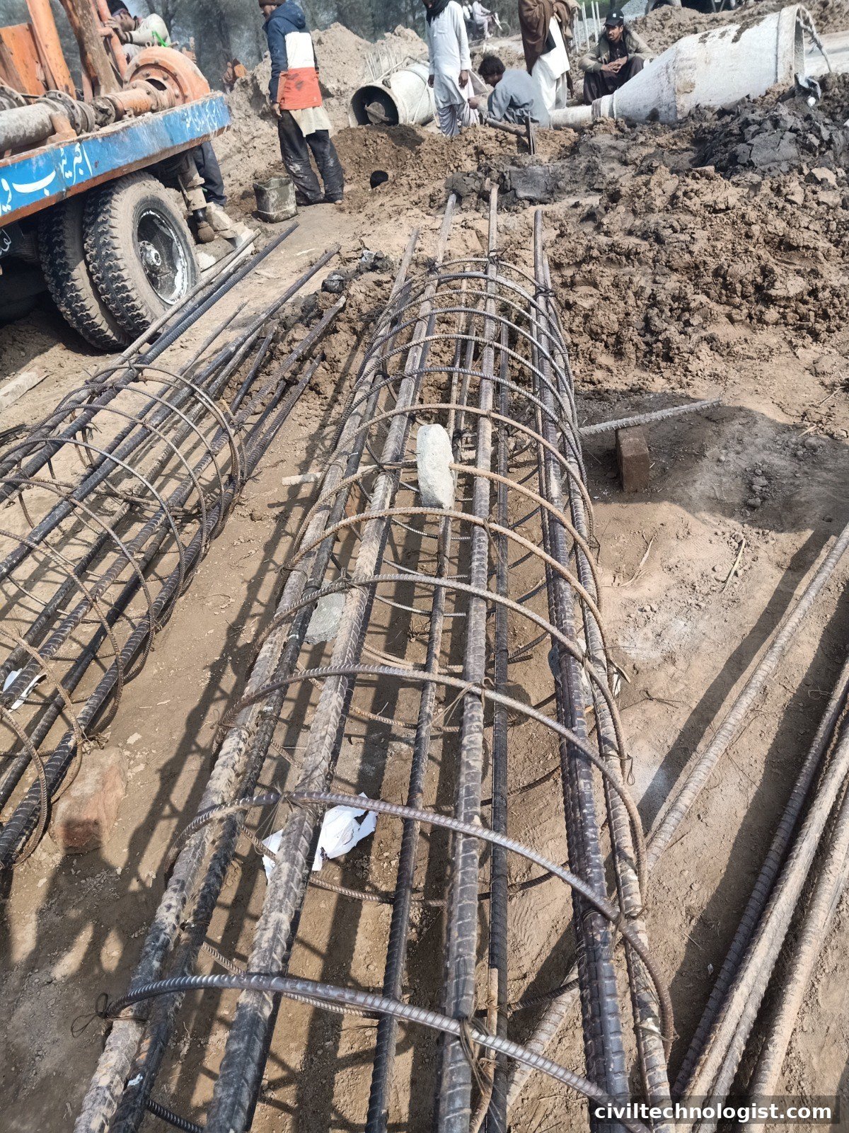 Steel reinforcement cages for bored piles