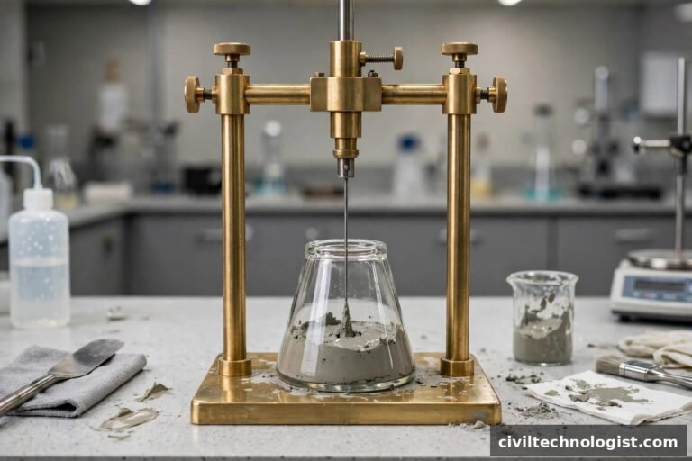 Consistency of Cement Test Using the Vicat Apparatus